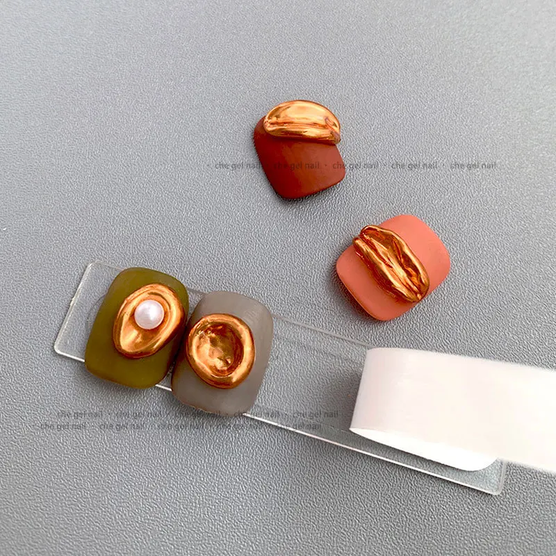 24pcs Transparent Double Adhesive Tape False Nails Display Stand Glue Stickers Acrylic Practice Showing Bar Nail Art Tools Yuki* 5