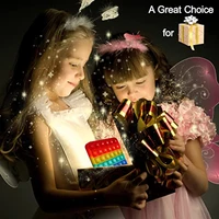 Juguetes sensoriales para niños y niñas, A-Z de letras, arcoíris, cuadrado, herramienta de aprendizaje de números, burbujas de empuje, alivio del estrés - Imagen 5