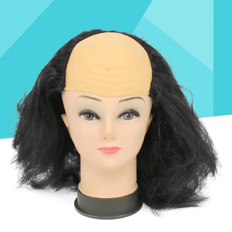 Description Picture 6 of item1pc Bald Cap Bald Wig Latex Bald Wig Funny Old Lady Wigs Masquerade Party Bald Wig Wig Head Mask Festival Costume Props