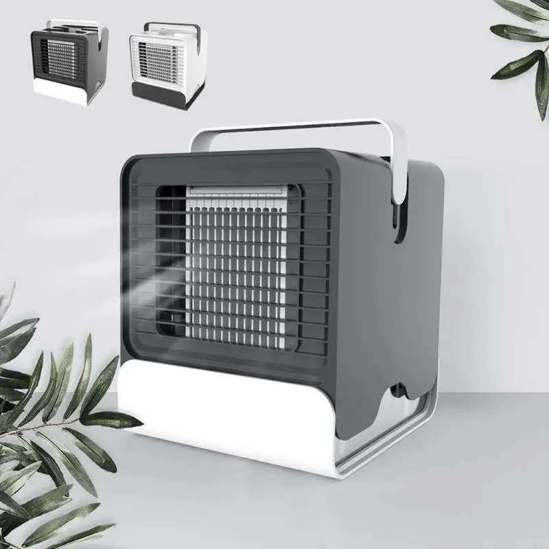 MXLC NEW MINI AIR COOLER 음성 이온 에어컨 팬 기숙사 사무실 USB Small