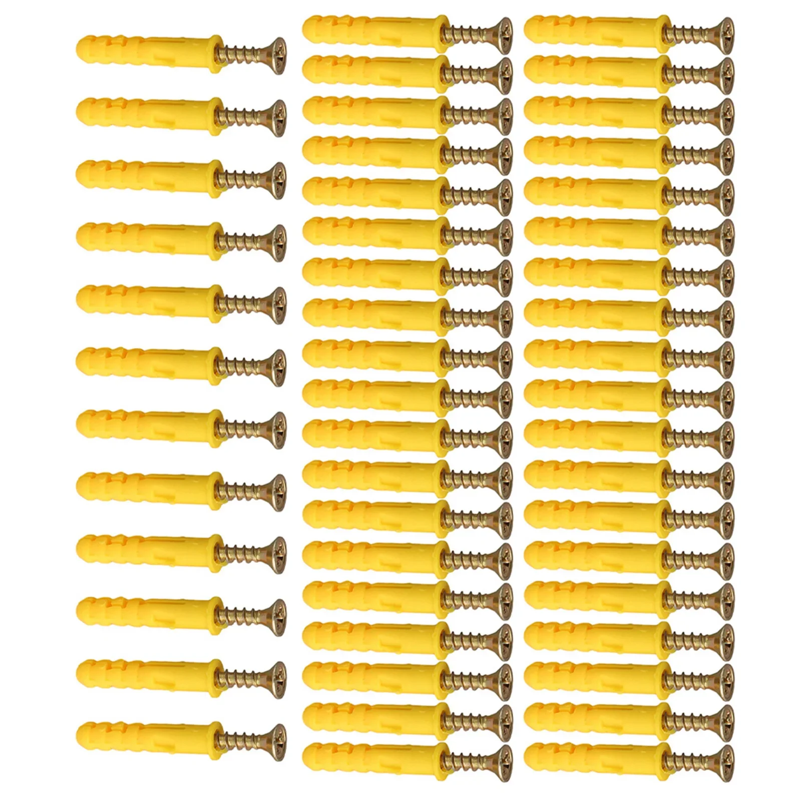 50PcsSelftappingStainlessSteelExpansionScrewsM640WallAnchor