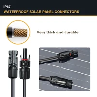Kit de Démarrage Panneau Solaire 200W, 2 Modules Monocristallins 100W, Contrôleur de Charge 20A 12V pour VR, Bateaux, Remorques, Cabanes, Système Hors Réseau 5