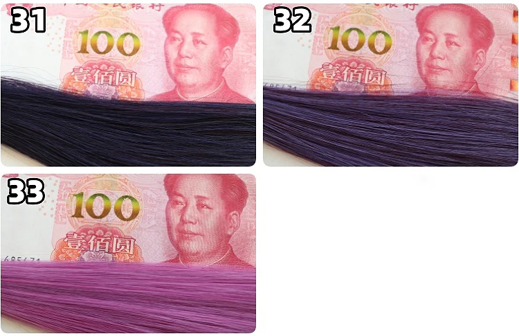 Cosplay Perücke 100cm Lila mit Pony, 500g, Hitzebeständig, Synthetic Hair 17