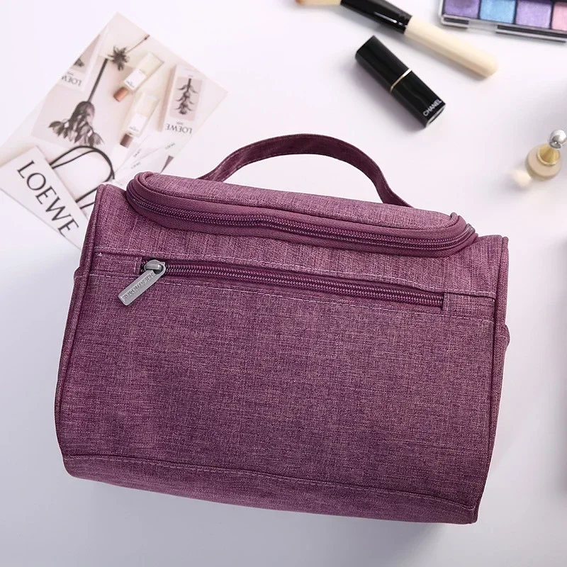 Waterproof Hook Up for Women Cosmetic Bag Travel Organizer Men Makeup Bag Make Up Case Bathroom Toiletry Pouch Wash Neceser