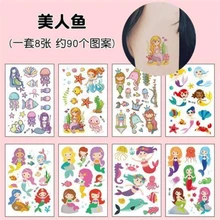 

Disney Tattoo Stickers Children's Stickers Safe Non-toxic Princess Waterproof Stickers Baby Cartoon Watch Watermark Stickers