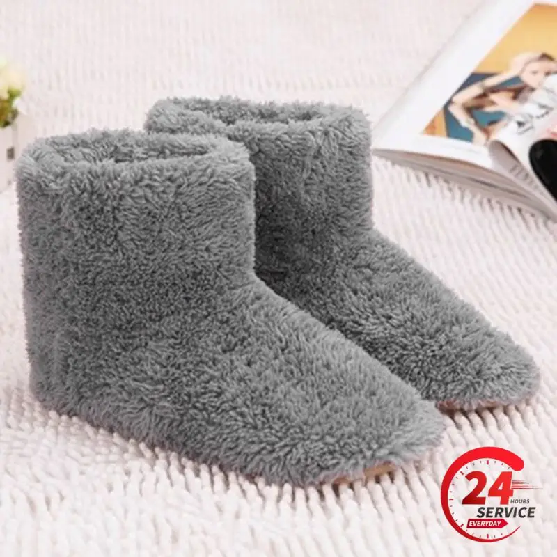 Heated Shoe Insoles Winter USB Heater Foot Shoes Plush Warm Electric Slippers Feet Heated Washable Electric Shoes Warming Pad Heating Insoles