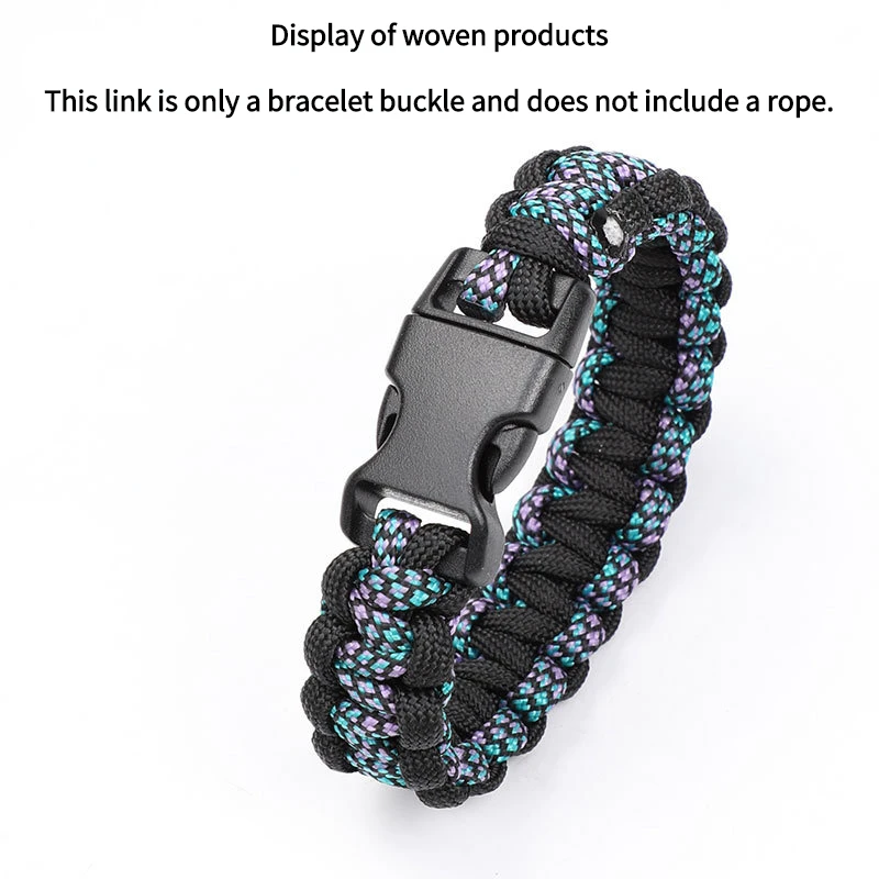 10pcs Quick Side Release Buckle Clip for Paracord Bracelet Outdoor Backpack Bag Strap 15mm Plastic Curved