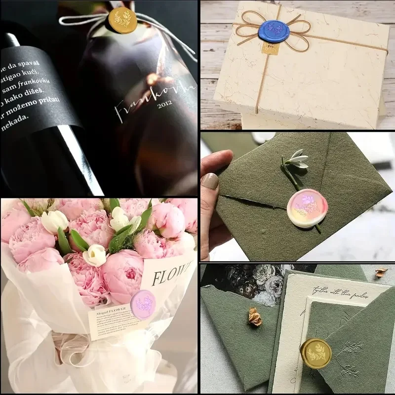Wax Seal Stamp Kit Lacquered Sealing DIY Decoration For Wedding Valentine's Day Party Invitation Scrapbook Craft Gifts 17Pcs/set wax seal stamp lacquer seal set
