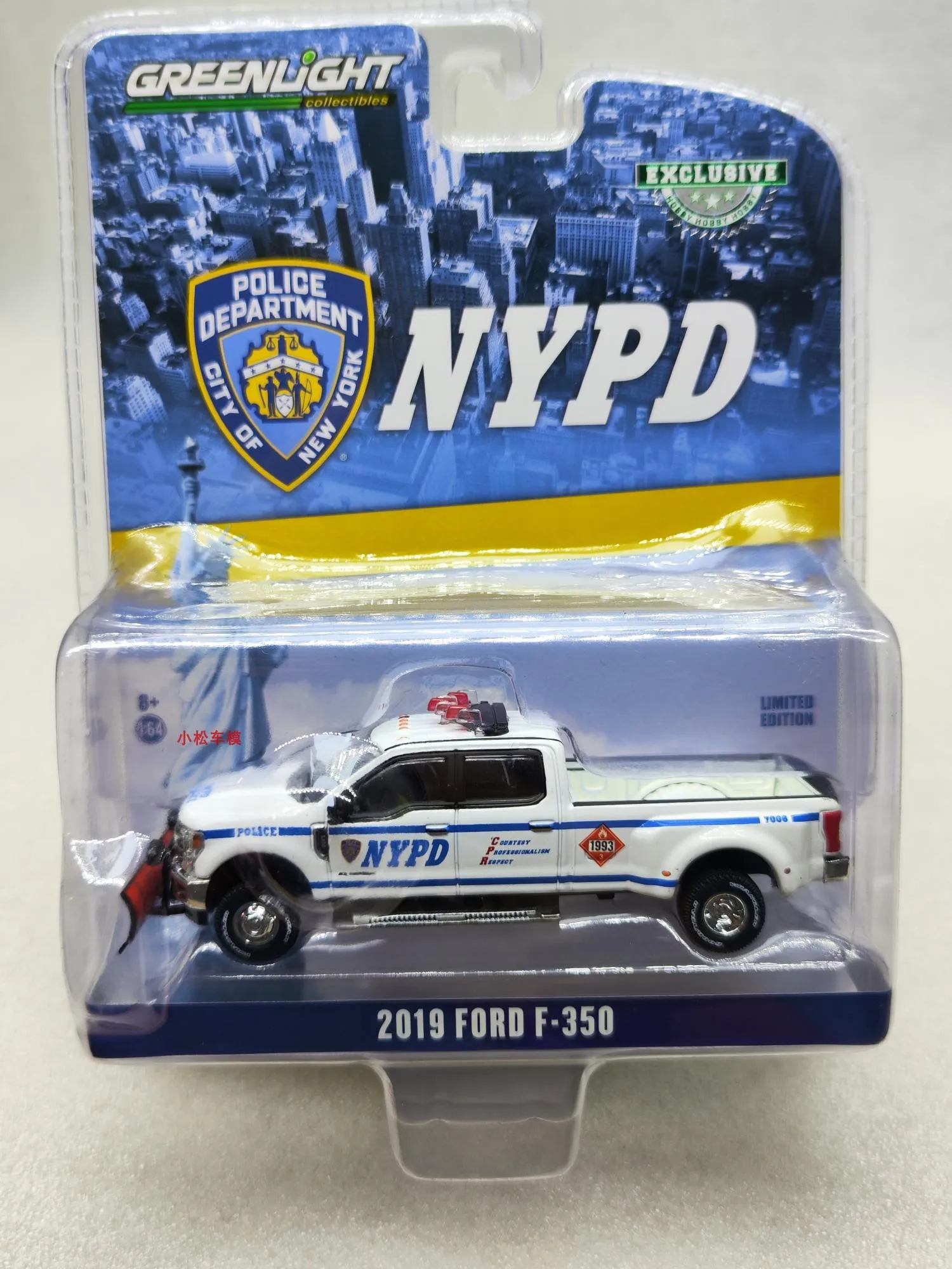 

Модель автомобиля Ford F-350 Dual NYPD, коллекция моделей автомобилей из сплава, Коллекционные Подарочные украшения, 1: 64 2019