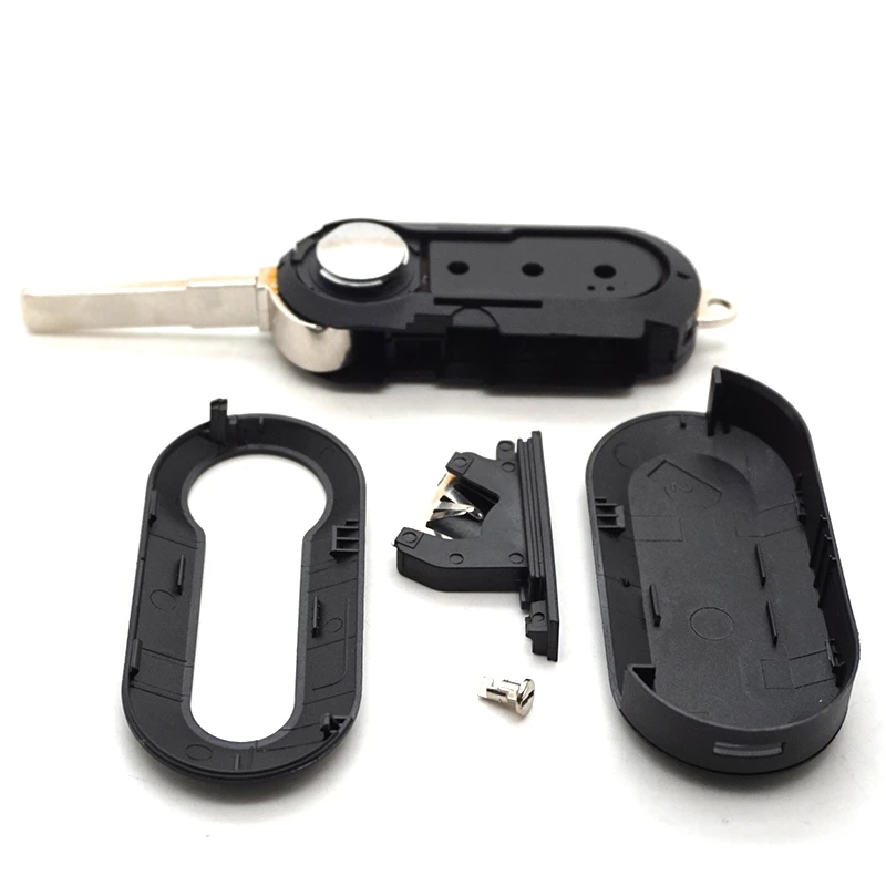 Car Key Shell Case Fob 3 Button SIP22 Blade for FIAT 500 Panda Punto Bravo Ducato Stilo Remote Auto Smart Key