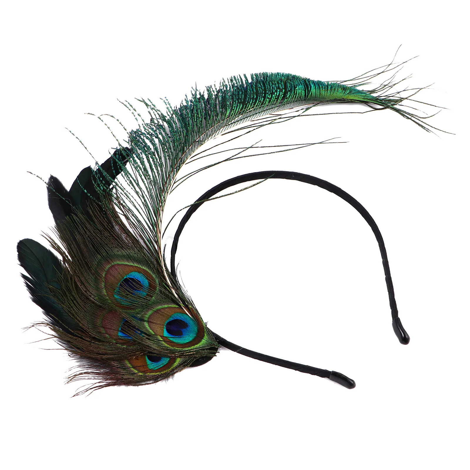 

Carnival Costume Feather Fascinator Hair Headpiece Party Funny Head Prop