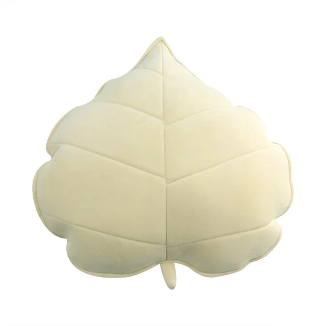 Cute 50cm 3D Leaves Simulation Back Cushion Plush Pillow Super Soft Stuffed Sofa Bedroom Car Sleeping Backs Pillows Home Decor