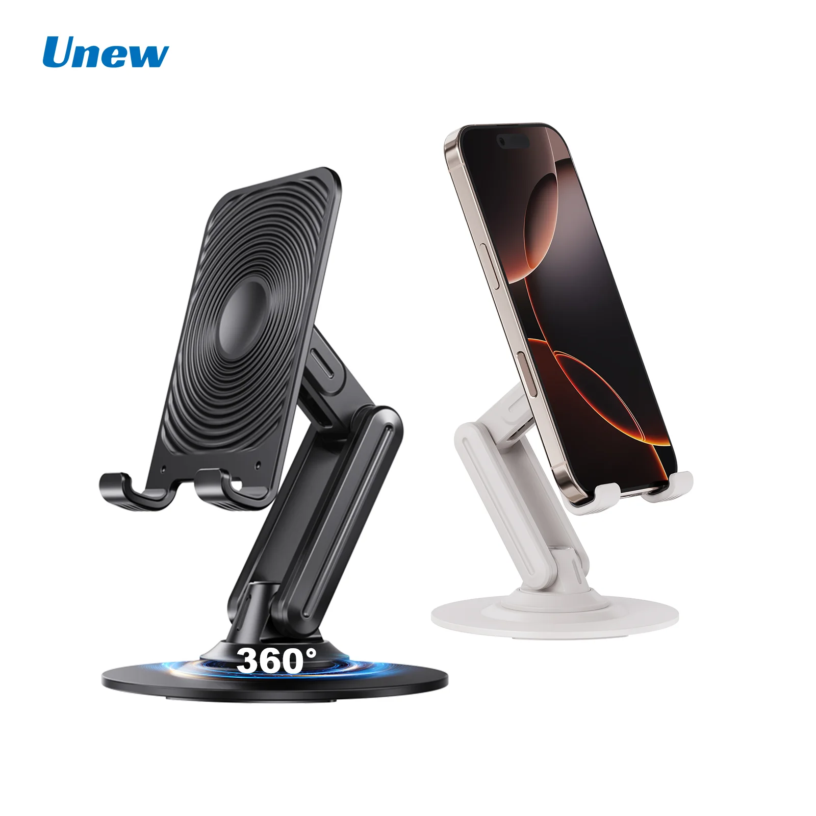 360&deg; Rotating Multi-Angle Adjustable Phone Holder Foldable Design Strong Load-Bearing Base