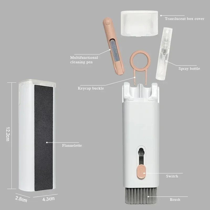 

Инструменты Keycap, многофункциональный набор для чистки клавиатуры, съемник для чистки компьютера, электронный продукт, кисть-ручка 7 в 1