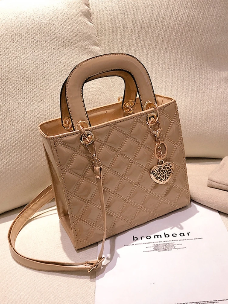 حقيبة يد ماسية للنساء من مادة PU ، حقيبة كتف مشرقة...