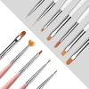 MAYCHAO 5/7pcs Nail Art Brush Kit Manicure Tool Gel Nail Polish Builder Liquid Powder Carving Gel Brush Nail Design Painting Pen 3