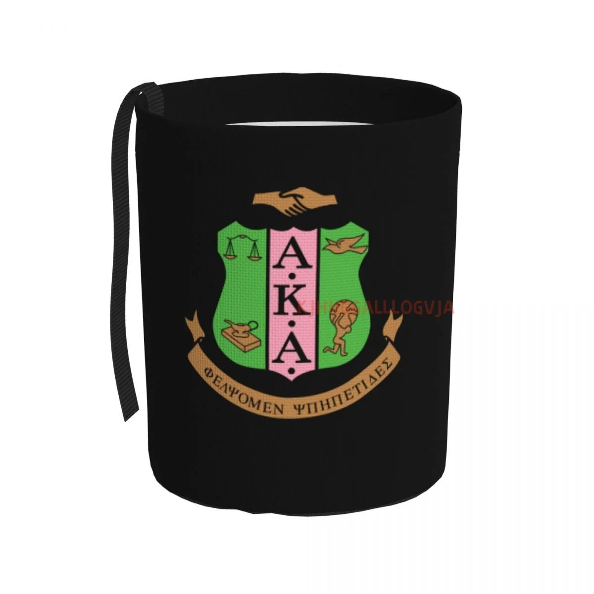 AKA Sorority Car Trash Can, Dust Bin, Trash Bin For Kitchen Camping, Interior Car Accessories For Women,Car Garbage