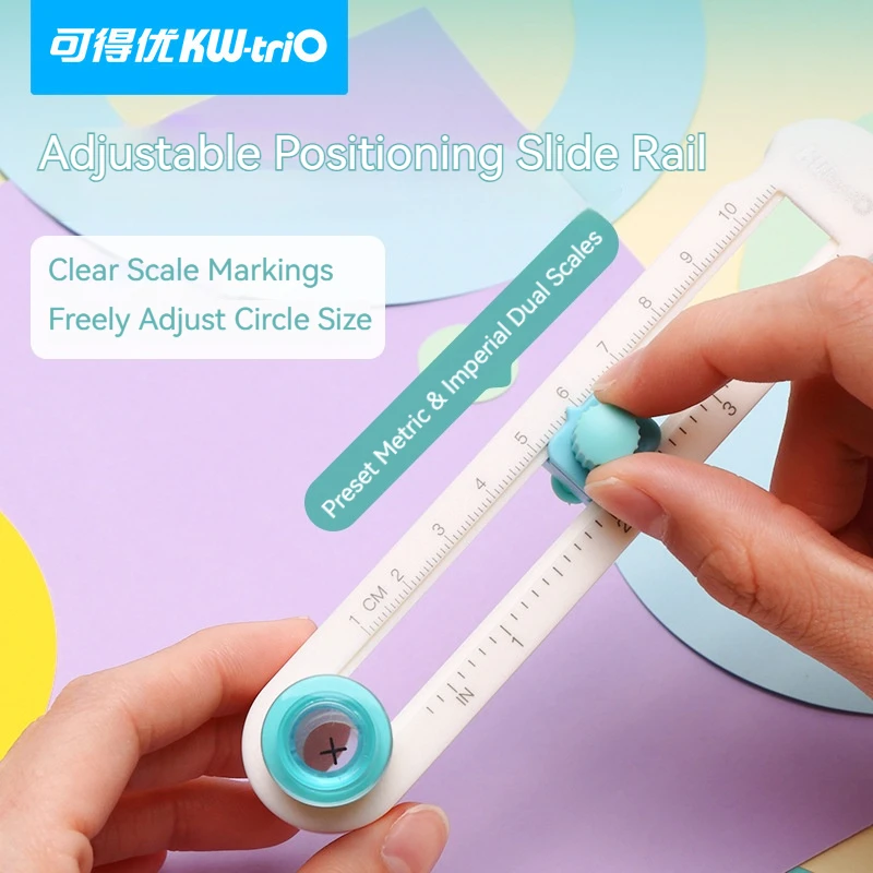 Round Paper Cutting Tool, Versatile Handheld Cutter for Scrapbook, Card Design & Study Office DIY Projects - 3