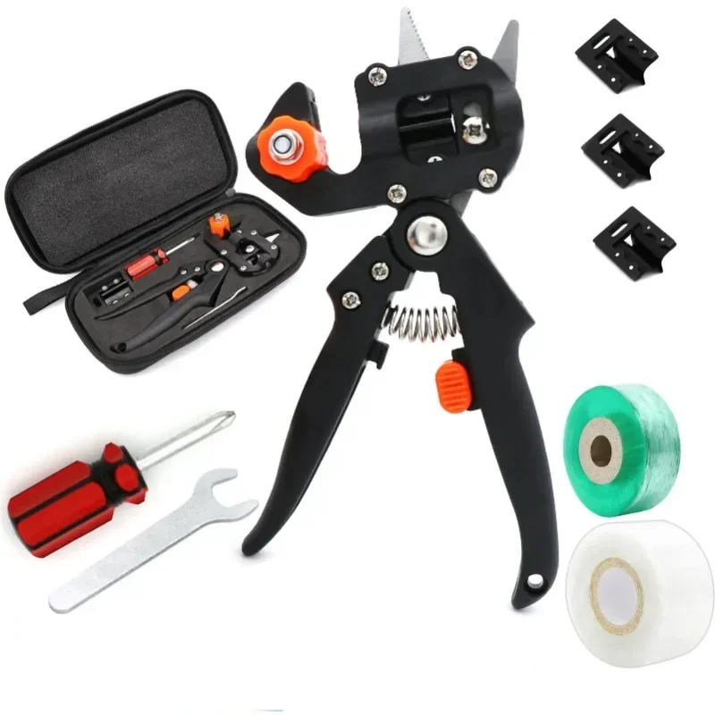 2-in-1 Grafting Tool Kit Garden Pruner Tools with Replacement Blades Plant Branch Vine Fruit Tree Cutting Tool Kits Scissors Garden trimming scissors,garden hand tools