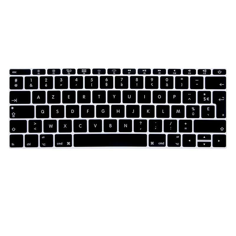 Film Protecteur Clavier Azerty Pour MacBook Pro 13” A1708 Sans Touch Bar – Noir