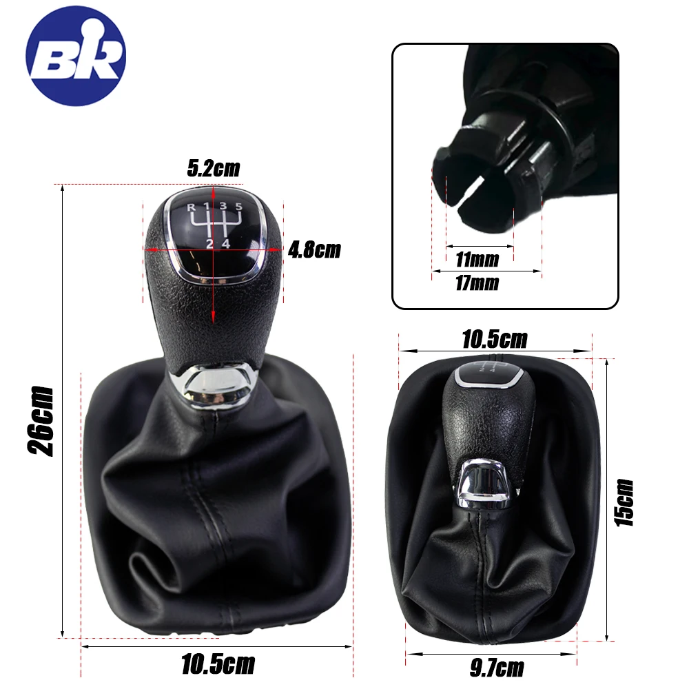 신제품 5/6단 수동 변속기 스코다 파비아 MK1 2000-2008 기어 시프터 레버 노브 자동차 액세서리 인테리어 ?