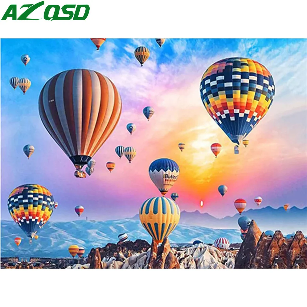 Diamond Painting Painting Set Diamond Art Kits Hot Air Balloon Needlework Full Square Painting Art