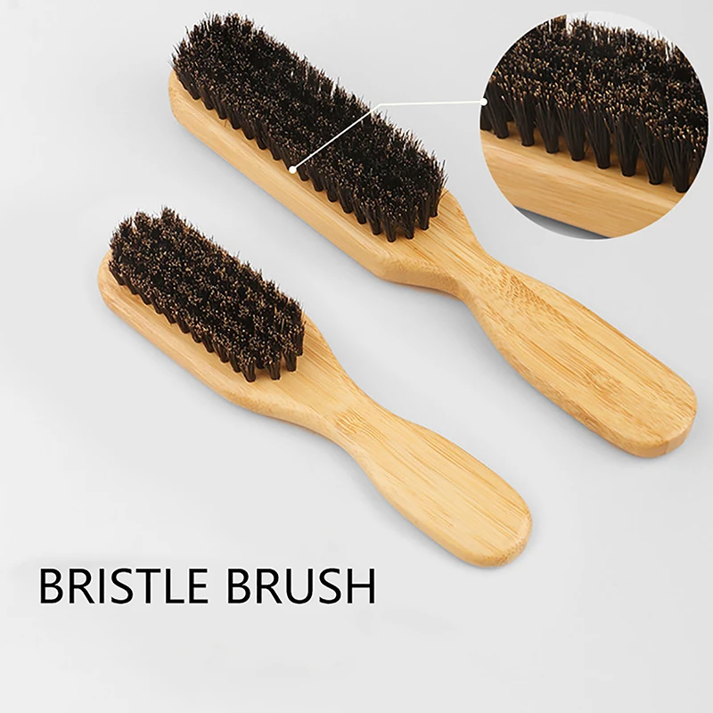 

Wood Handle Boar Bristle Cleaning Brush Hairdressing Beard Brush Anti Static Barber Hair Styling Comb Shaving Tools For Men
