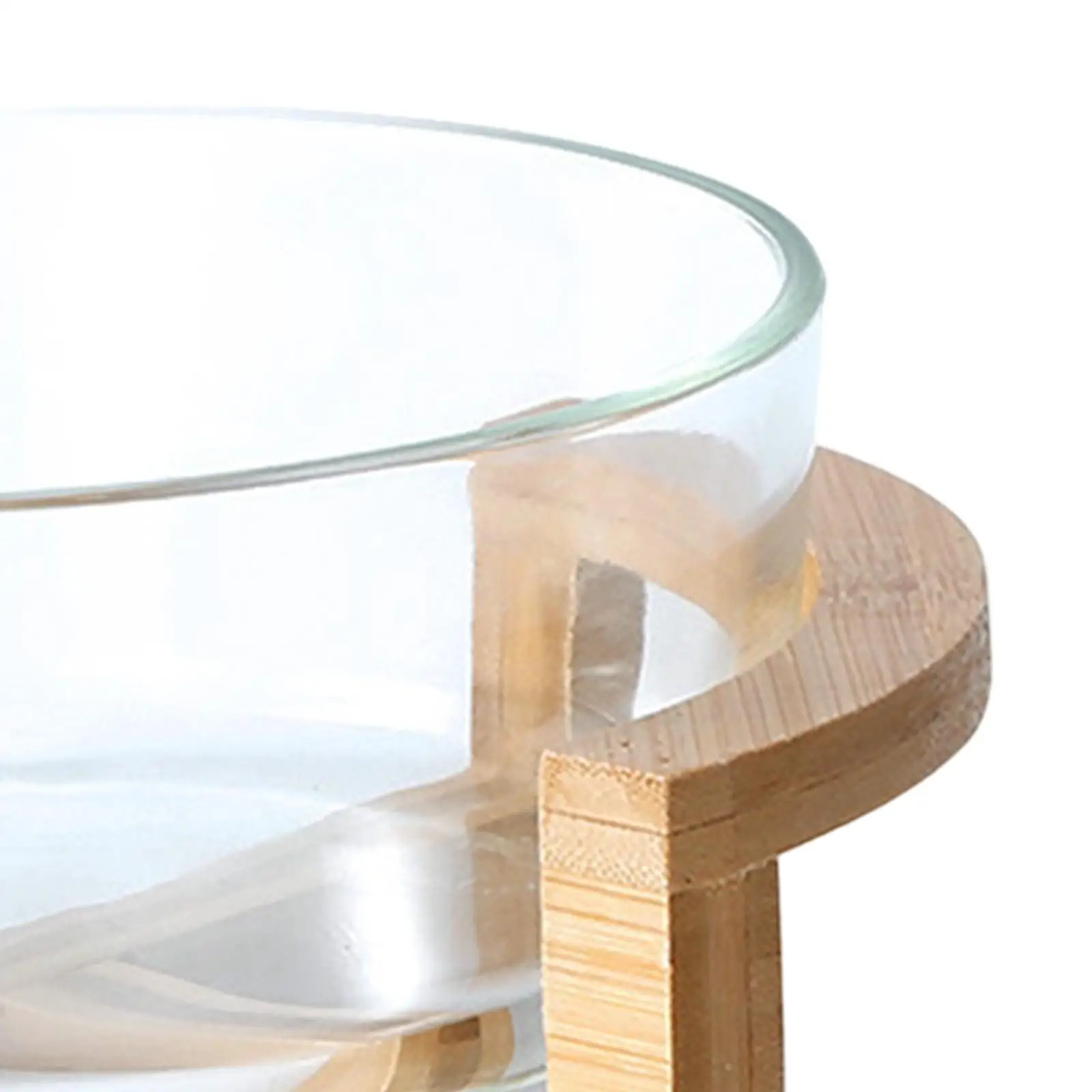 Salad Serving Bowl Serving Utensils with Wooden Stand Cake Bowl Dessert Bowl Food Bowl for Fruits Appetizer Snacks Party Home