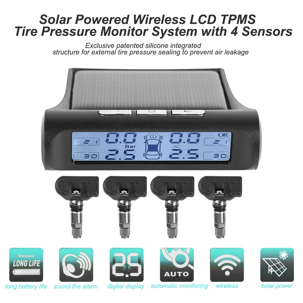 ¾籤 ڵ TPMS,  ȭƮ ũ, Ÿ̾ з ͸ ý, 4 
