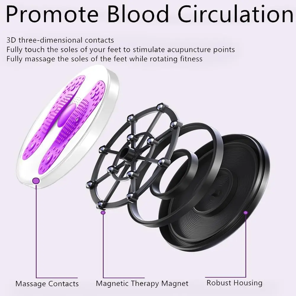 Waist Twisting Disc Waist Slimming Adjustable Trainer RotatingDisc With Handles Massage Foot Sole ForArms Hips Thighs waist twisting disc