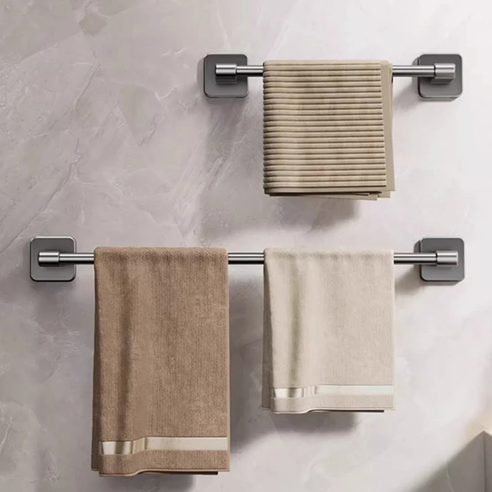 4 Pieces Brushed Nickle Bathroom Accessories Set, Stainless Steel Bathroom Hardware Set, Bath Towel Bar Set, Towel Racks For Bathroom Wall Mounted