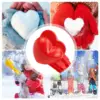 Kids Snowball Maker Cute Snowball Maker Tool Winter Outdoor Love Heart Shaped Snow Ball Maker For Kids & Adults Snow Ball Fights 4