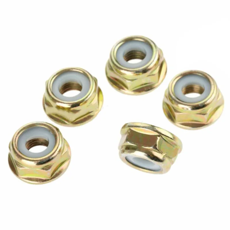 5PCS String Trimmer Brush Cutter Gear Case Spare Parts M10x1.25 Left Hand Thread Blade Nut Lawn Mowers Lawn Trimming Tools