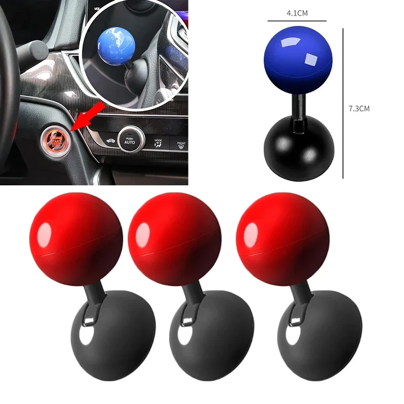 Auto One Button Start Lever Car Engine Start Stop Button Joystick Full Metal Ball-bar Automotive Decorative Accessories