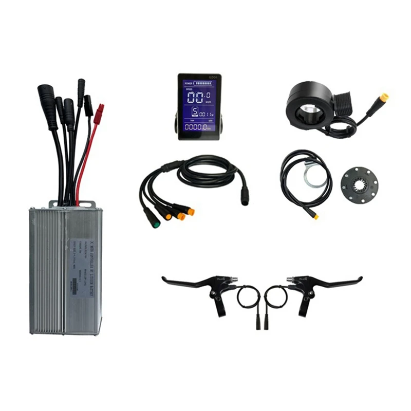 

36V 48V 1000W E-Bike 30A Sine Wave Brushless Controller Replacement Accessories With GD06 Display E-Bike Light Display