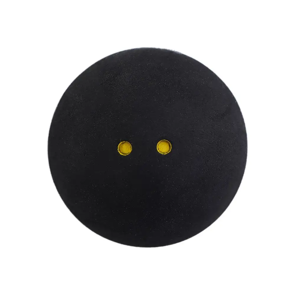 1Pc Squash Ball Two-Yellow Dots Low Speed Sports Rubber Balls Professional Training Competition Squash Ball Player Training Tool