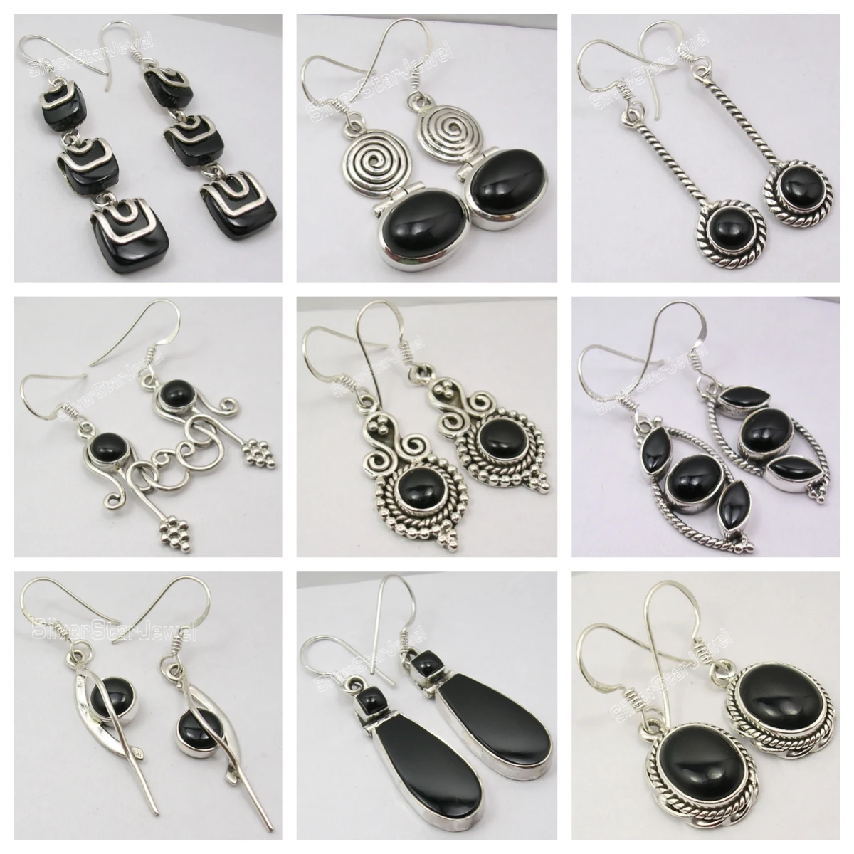 

India Origined Classic Jewelry Semi-precious Stone Earrings Collection 219