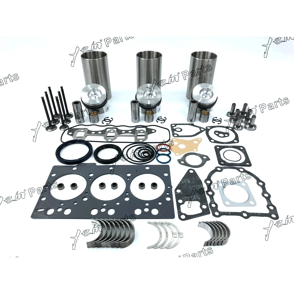 

Практичный комплект для ремонта двигателя 3TNC78 с уплотнительным подшипником, комплект клапанов для двигателя Yanmar