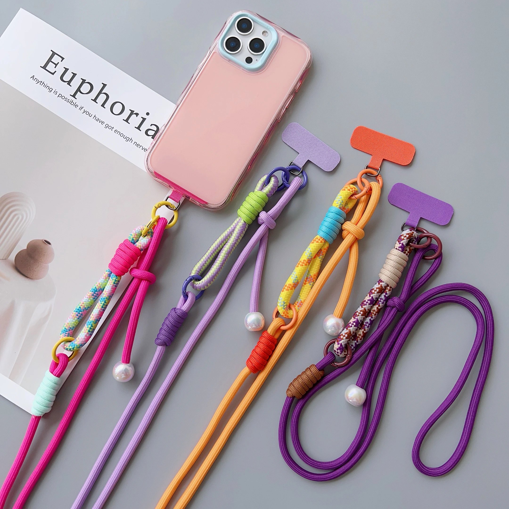 Versatile Two-in-One Adjustable Mobile Lanyard with Crossbody and Wrist Strap Options