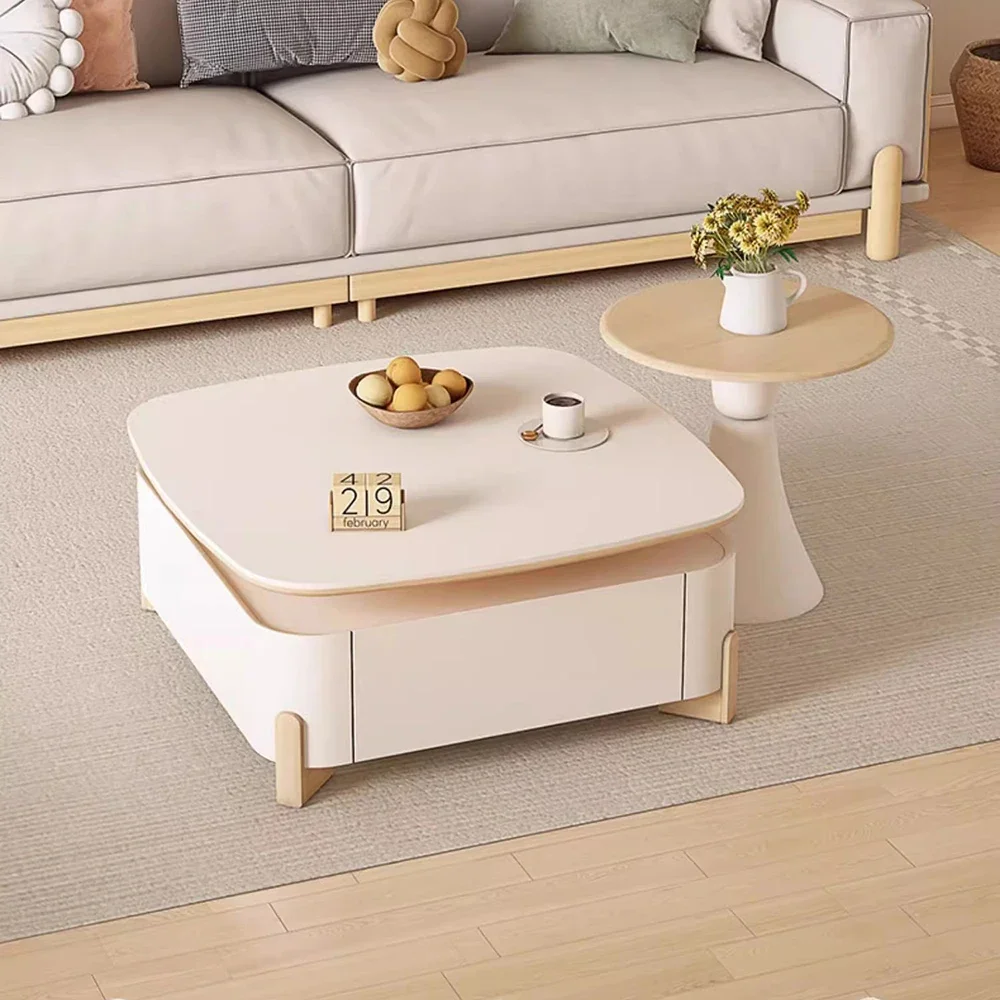 

Circle Floor Coffee Tables Drawers Japanese Antique Wood Kitchen Coffee Tables Modern Design Bijzettafel Entrance Hall Furniture