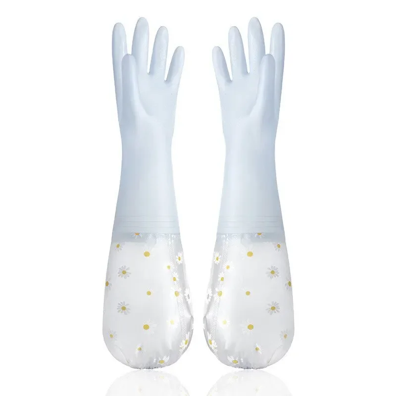 Waterproof Housework Cleaning Gloves Kitchen Cleaning Latex Household Dishwashing Laundry Gloves Wear Resistant Rubber