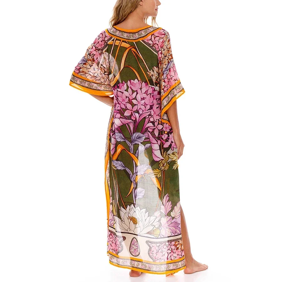 2024 Chic Printed Fashion Bikinis Set and Cover Up Women's Two Piece Swimsuits Sexy Beach Swimwear Luxury Bathing Suit Beachwear