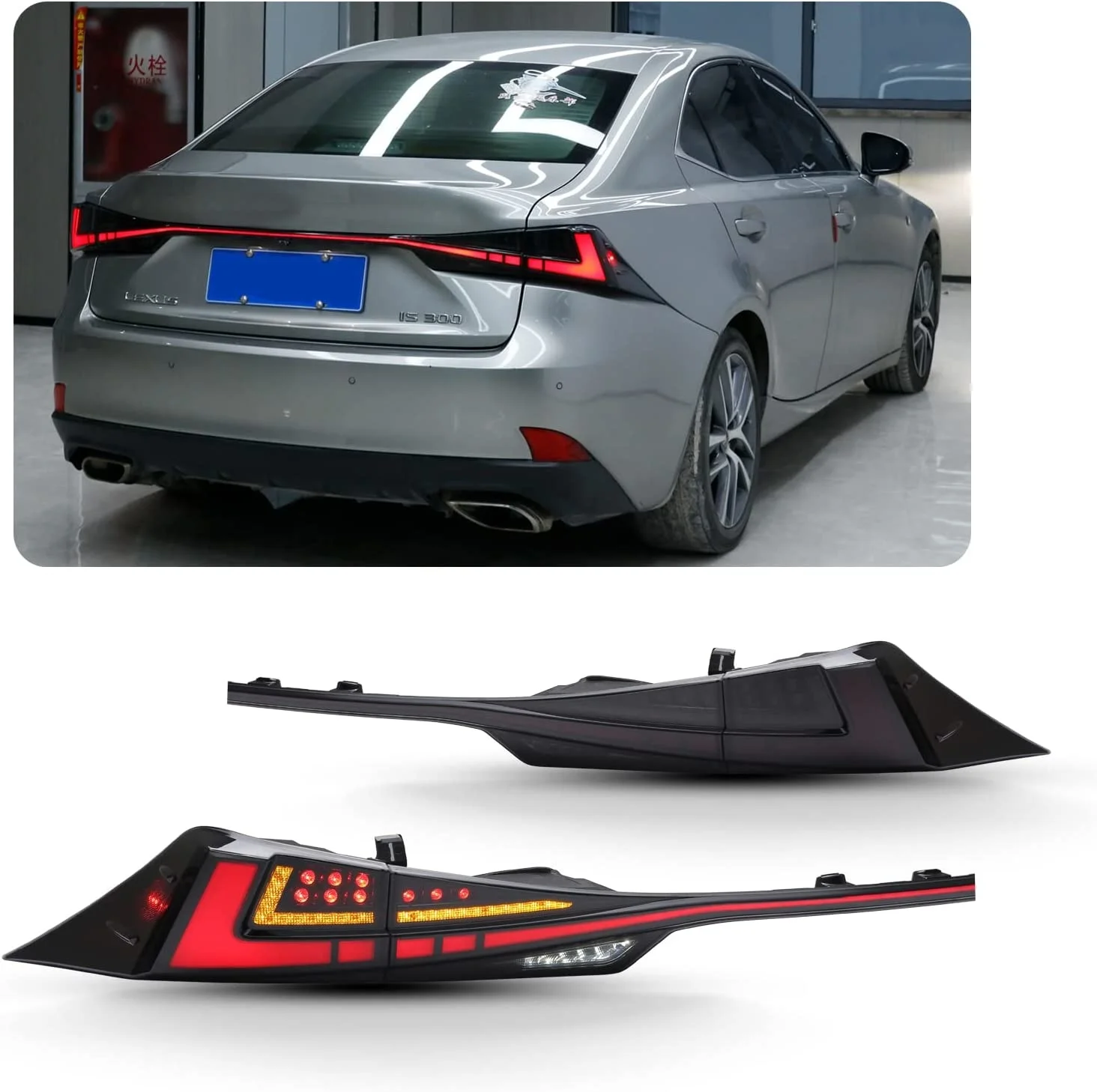 

LED Taillights Assembly for 2014-2020 Lexus IS250 IS200T IS350 IS300 Start UP Animation DRL light Sequential Turn Signal Reverse