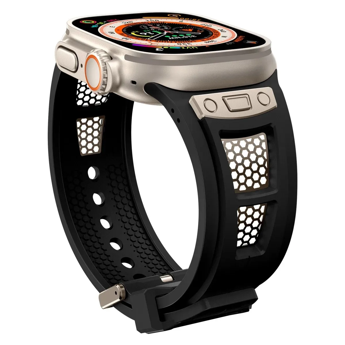 Uhrenarmband für iWatch 42/44/45/49 mm, modisches Metallarmband für die Uhrenserie Ultra2 Se 9/8/7/6/5/4/3/2/1_voghion.com