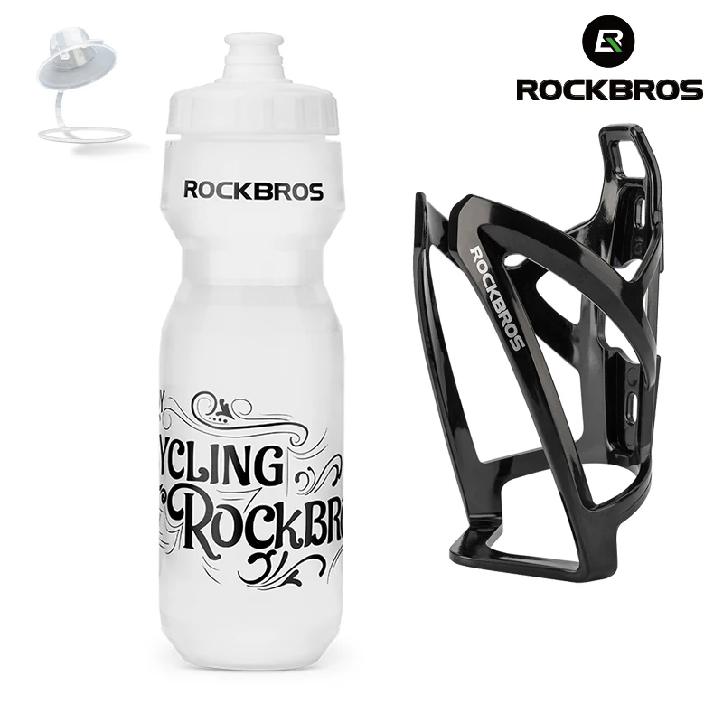 ROCKBROS 750ml Bike Water Bottle Bicycle Bottle Holder Cage Outdoor Sport Portable Cycling Kettle Water Drinkware