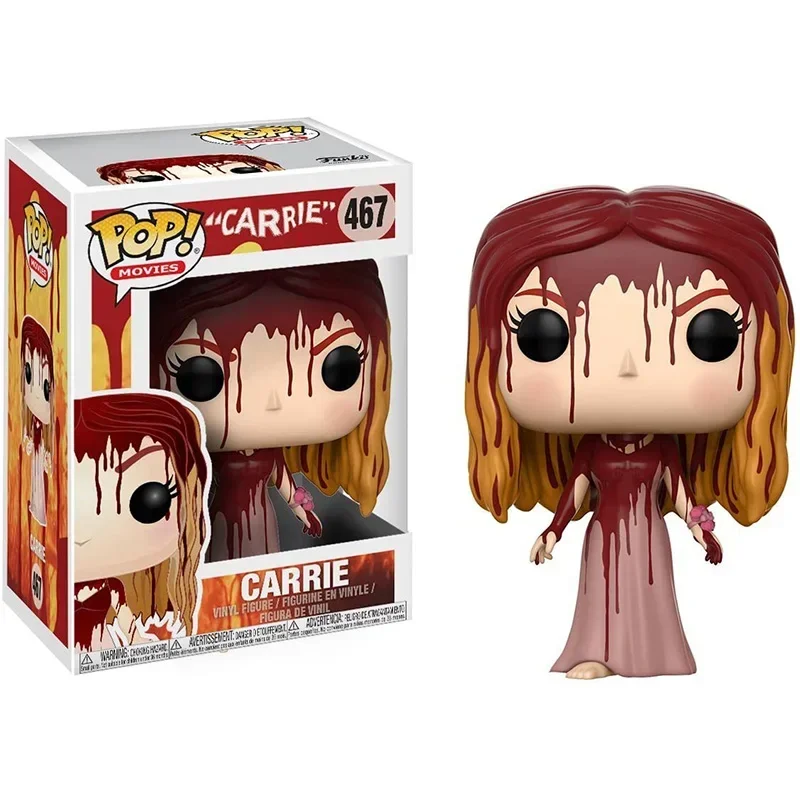 Funko Pop Film Series Carrie Vinyl Figure Dolls #467 Carrie Action Figure Toys Collection Room Car Decoration Gifts For Kids