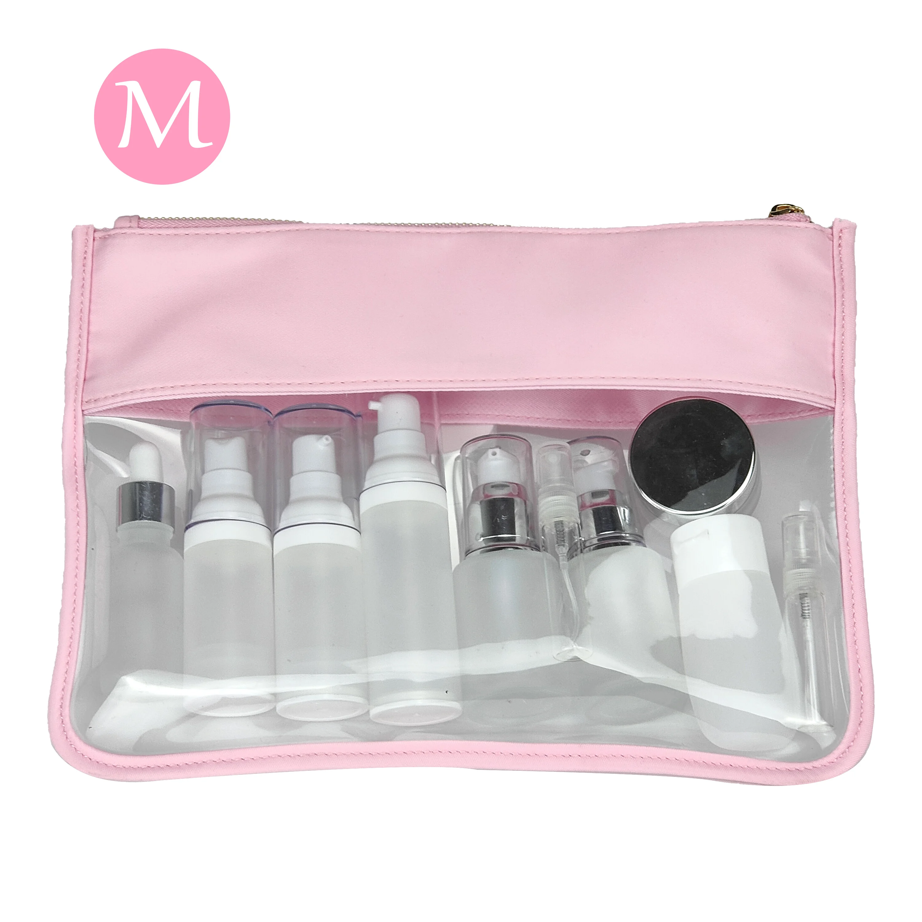 Toiletry Organizer Waterproof PVC Travel Cosmetic Portable Bag Transparent Zipper Storage bag  Female Wash Makeup Snacks Bag 6