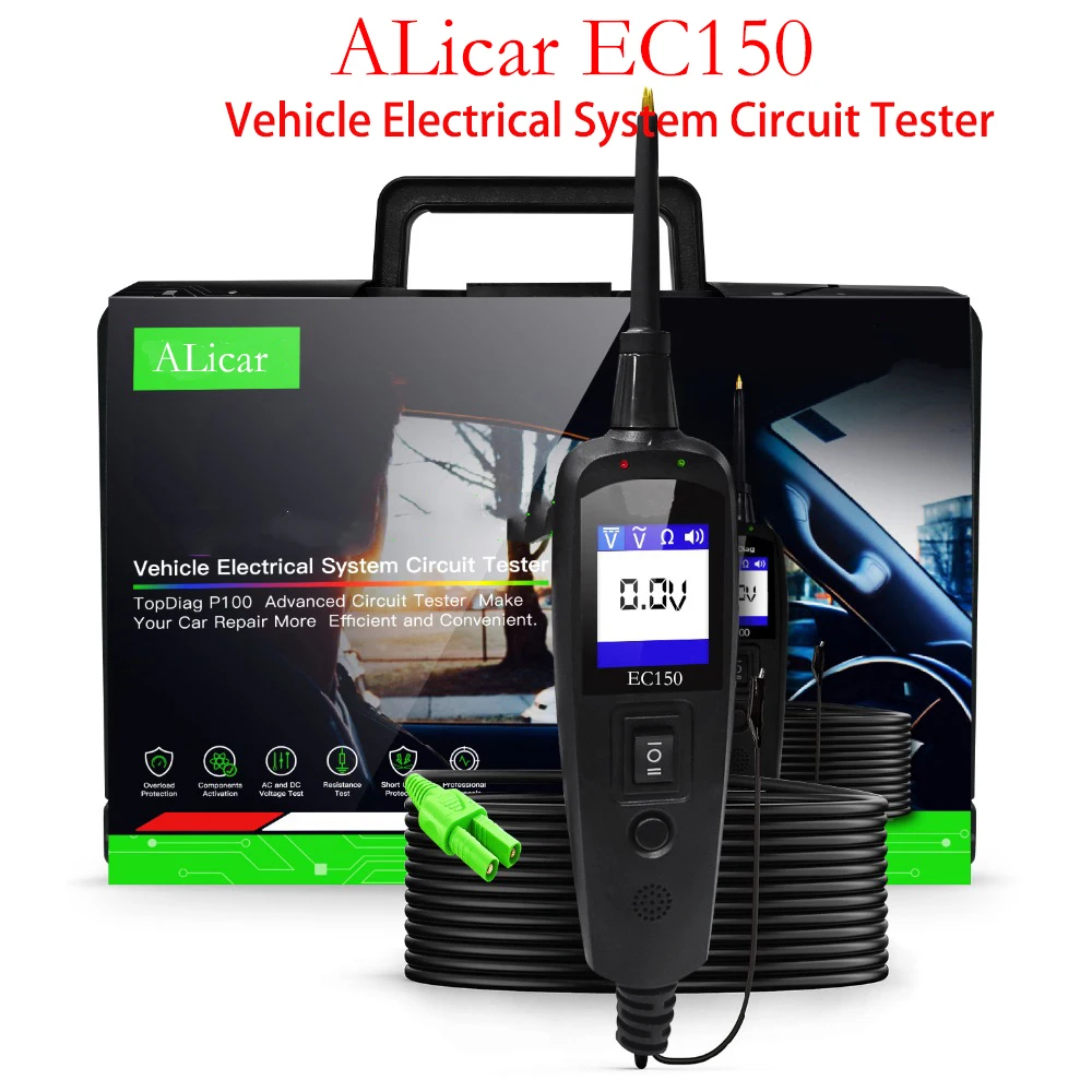 

EC150 Original ALicar Power Probe Circuit Tester Electrical System Diagnostics Powerscan 10M extension cable PK PT100 VSP20
