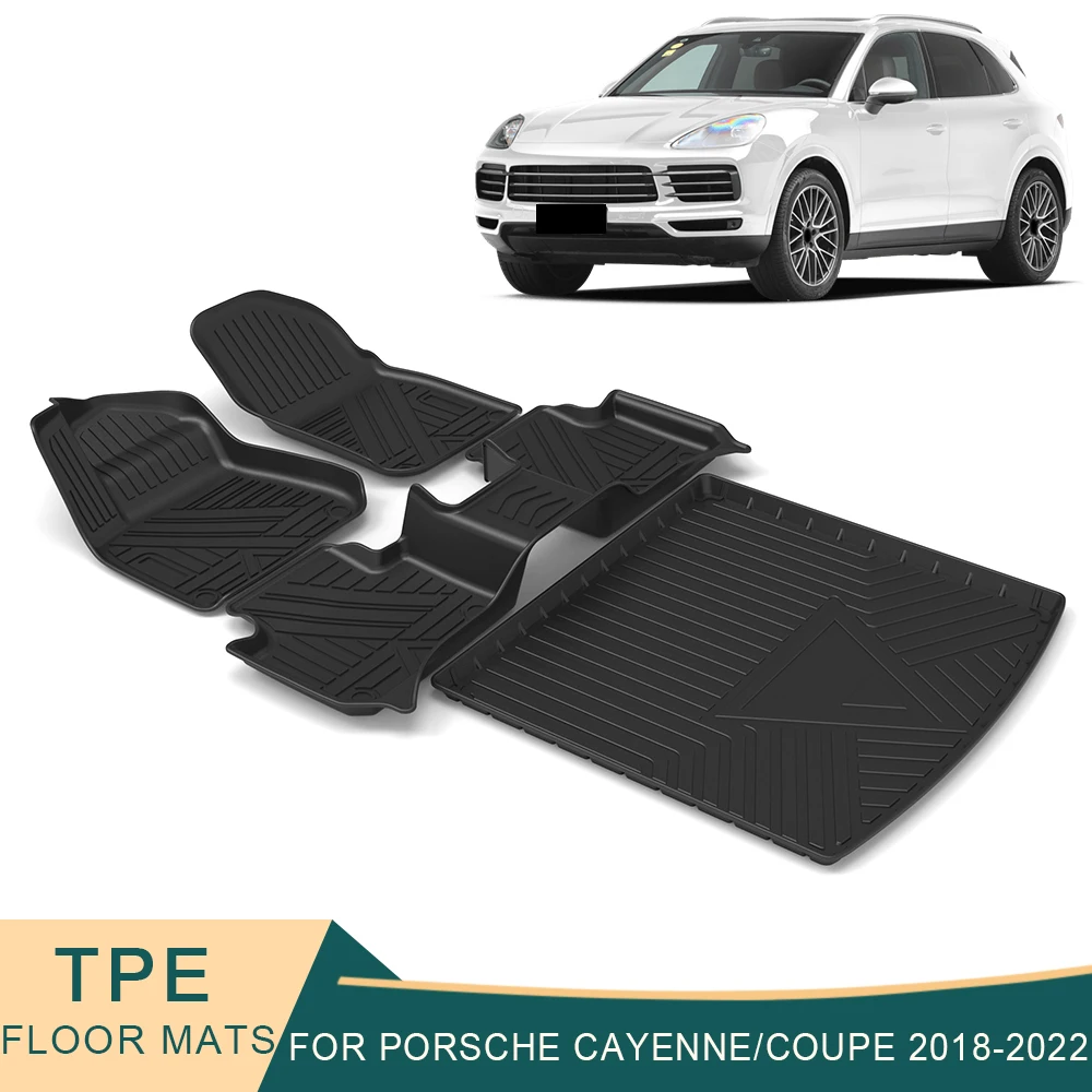 For Porsche Cayenne 9Y0 Coupe 9Y3 20182023 Car Floor Mats AllWeather