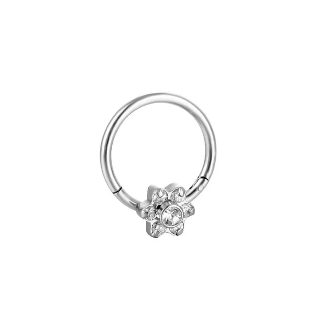 Butterfly Nose Piercing Ring Nase Septum Piercing Ring Titanium Steel Nariz Piercing Ear Cartilage Tragus Goth Piercing Nez Opal Style26